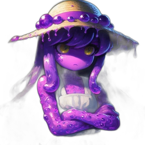 creature, hat, staff, mask transparent PNG cut-out