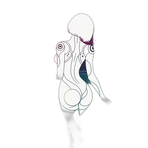 dress, jewelry, hair, staff transparent PNG cut-out