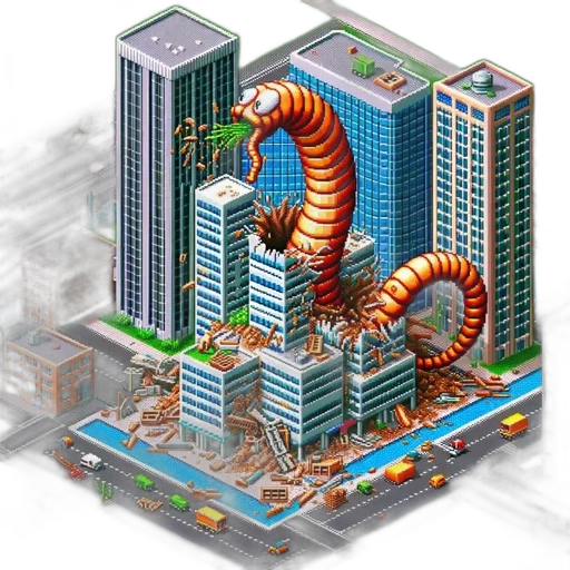 building, pixel art, concept art, 3d render transparent PNG cut-out
