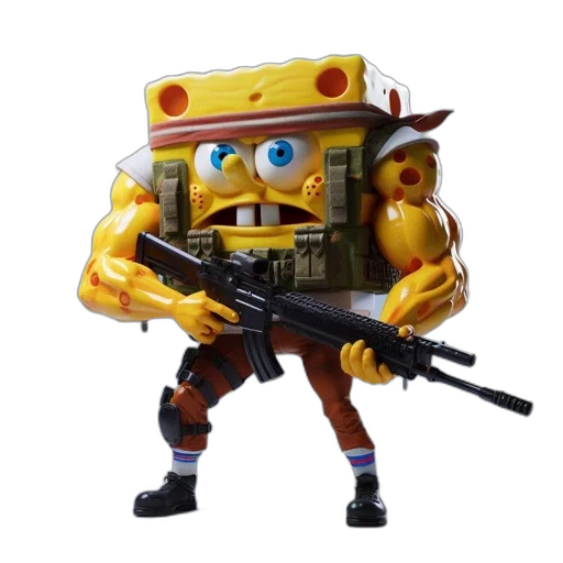 robot, weapon, concept art, 3d render transparent PNG cut-out