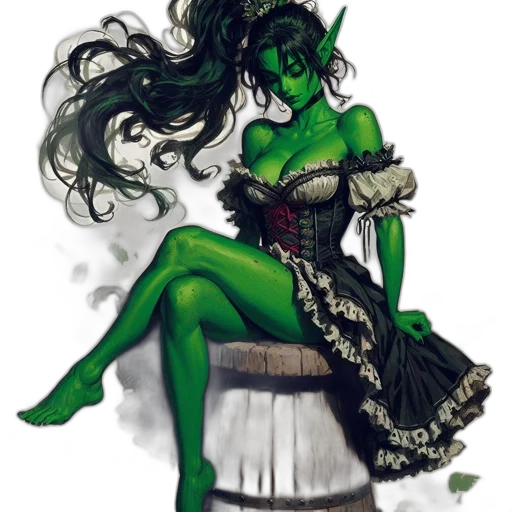 dress, mask, creature, fantasy art transparent PNG cut-out