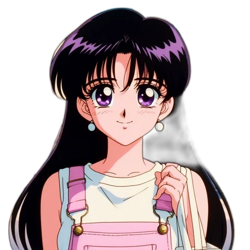 dress, jewelry, vaporwave, anime transparent PNG cut-out