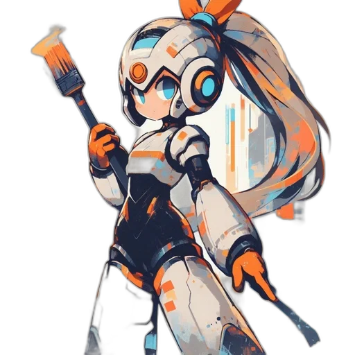 staff, robot, weapon, mask transparent PNG cut-out