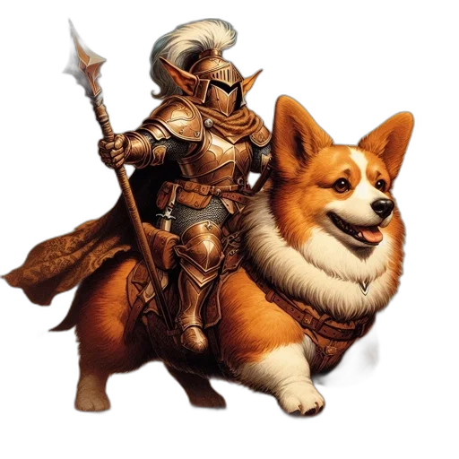 animal, staff, weapon, fantasy art transparent PNG cut-out
