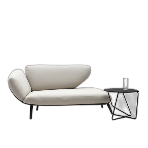 furniture, 3d render, monochrome, modern transparent PNG cut-out