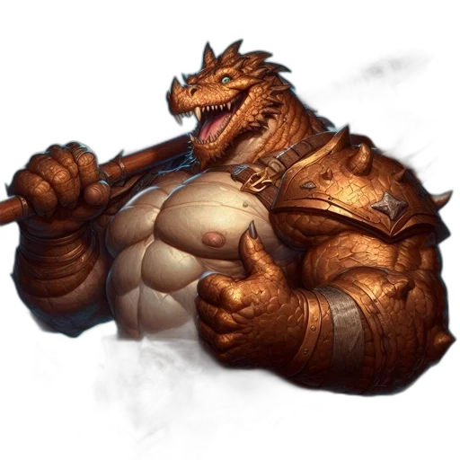 dragon, creature, animal, staff transparent PNG cut-out