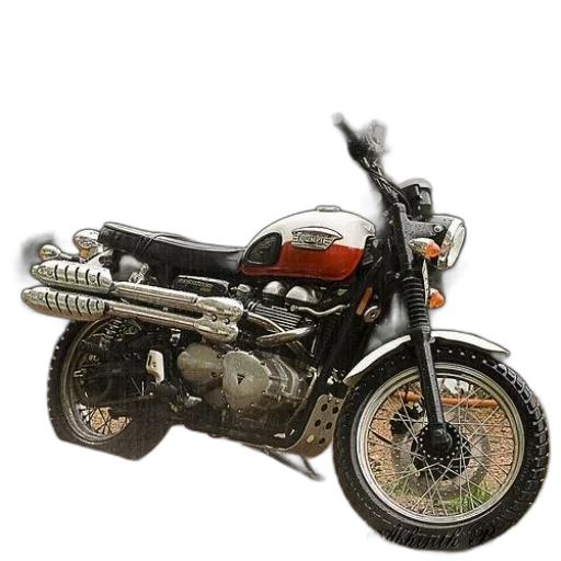photorealistic, 3d render, motorcycle, red transparent PNG cut-out