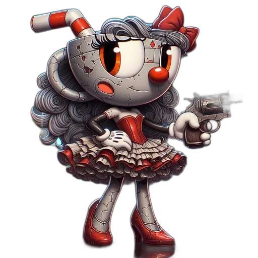 robot, weapon, concept art, pixel art transparent PNG cut-out