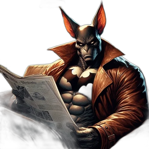 comic book art, concept art, fantasy art, cyberpunk transparent PNG cut-out