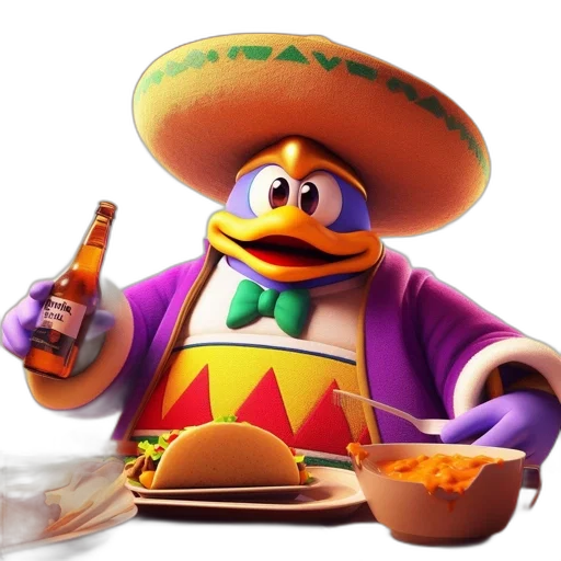food, hat, animal, 3d render transparent PNG cut-out