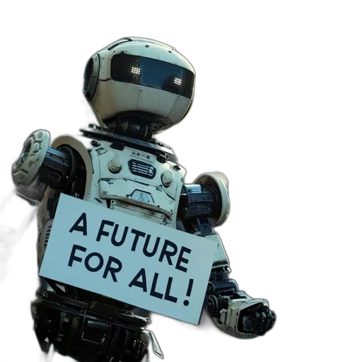 robot, 3d render, detailed, future transparent PNG cut-out