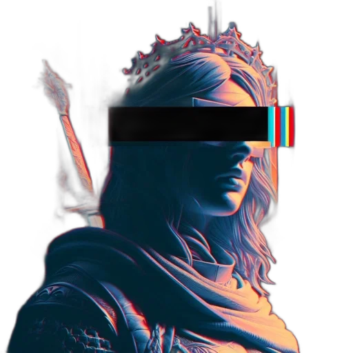 crown, mask, face, sword transparent PNG cut-out