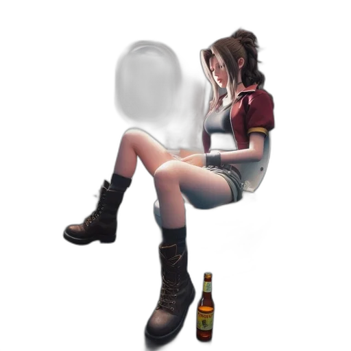 bottle, jacket, robot, face transparent PNG cut-out