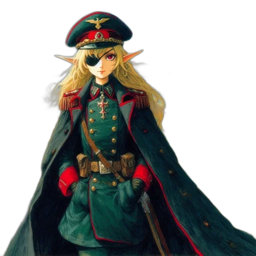 staff, hat, weapon, jacket transparent PNG cut-out