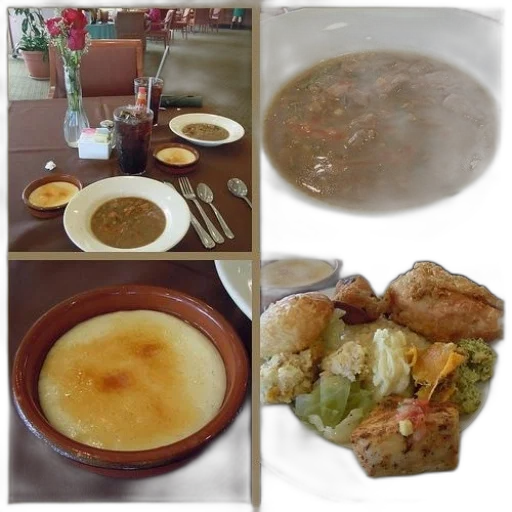 food, collage, four, images transparent PNG cut-out
