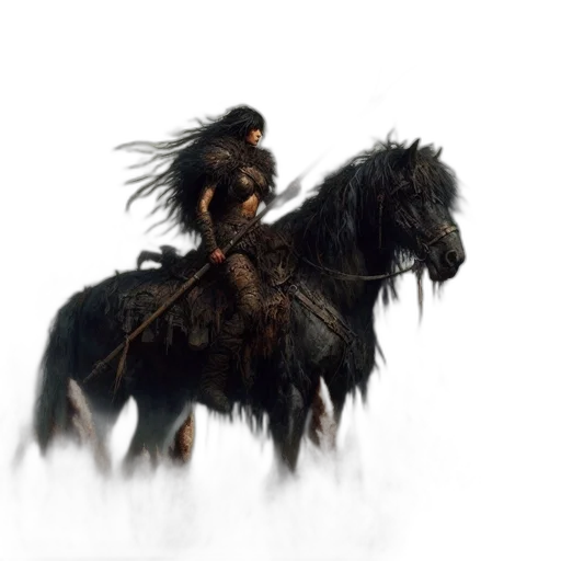 dragon, hair, animal, creature transparent PNG cut-out