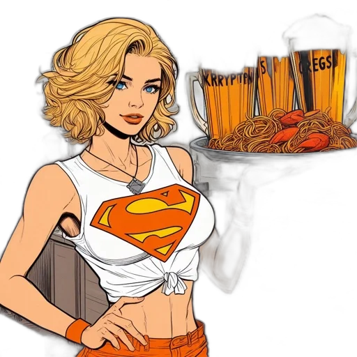 comic book art, concept art, cartoon, fantasy art transparent PNG cut-out