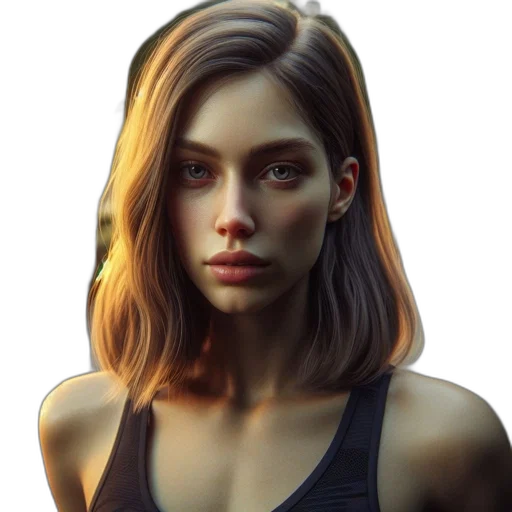 face, hair, mask, dress transparent PNG cut-out