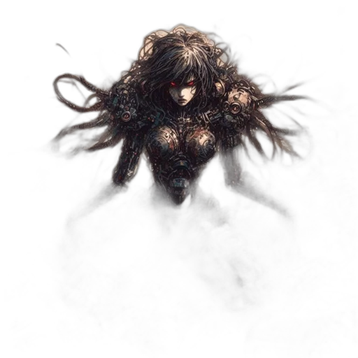 hair, creature, mask, face transparent PNG cut-out