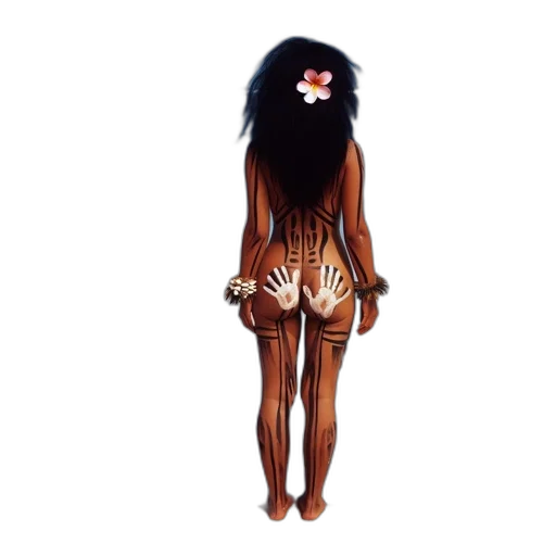 dress, creature, hair, animal transparent PNG cut-out