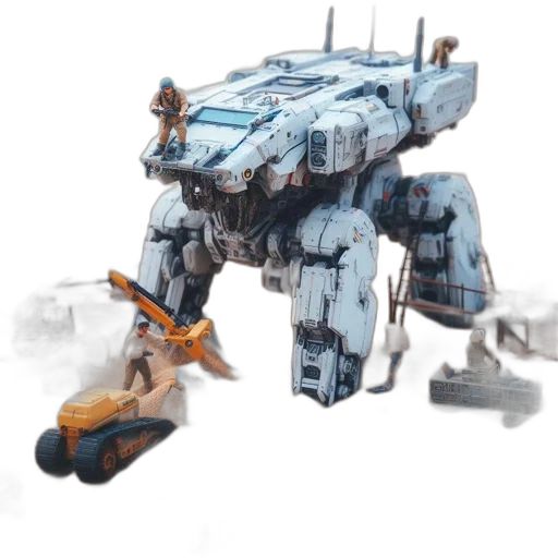 robot, weapon, dragon, creature transparent PNG cut-out