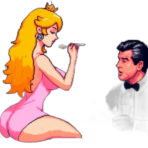 dress, crown, pixel art, concept art transparent PNG cut-out