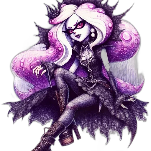 staff, creature, jacket, crown transparent PNG cut-out