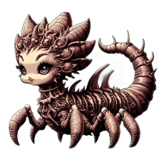 creature, dragon, animal, staff transparent PNG cut-out