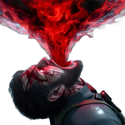 face, mask, staff, dragon transparent PNG cut-out
