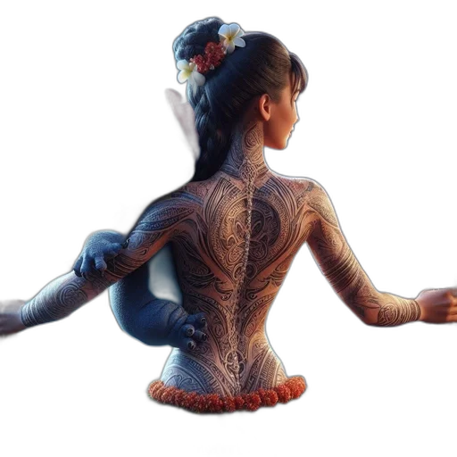 dress, robot, jewelry, 3d render transparent PNG cut-out