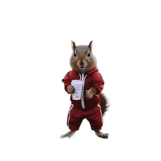 animal, creature, jacket, staff transparent PNG cut-out