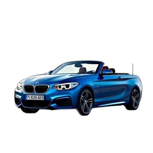 car, 3d render, photorealistic, blue transparent PNG cut-out