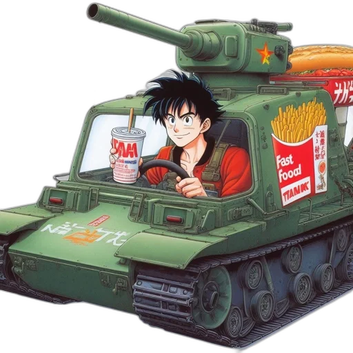 food, weapon, anime, vaporwave transparent PNG cut-out
