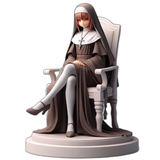 furniture, concept art, 3d render, nun-like transparent PNG cut-out