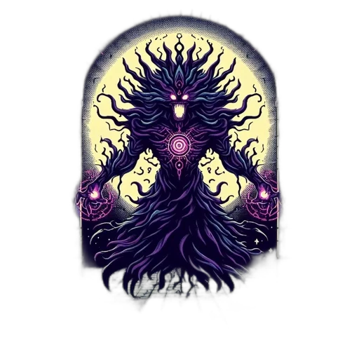 creature, crown, staff, dragon transparent PNG cut-out