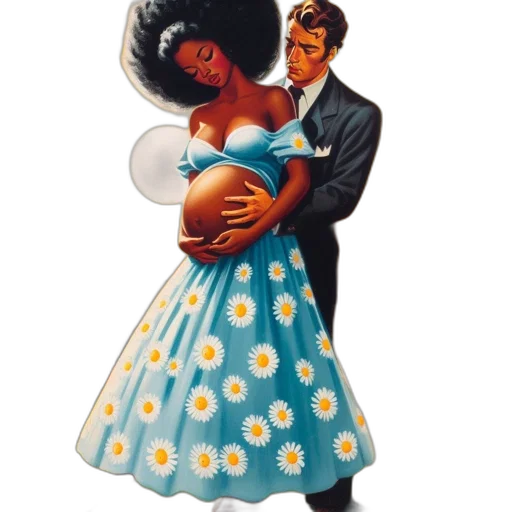dress, concept art, african-american, woman transparent PNG cut-out