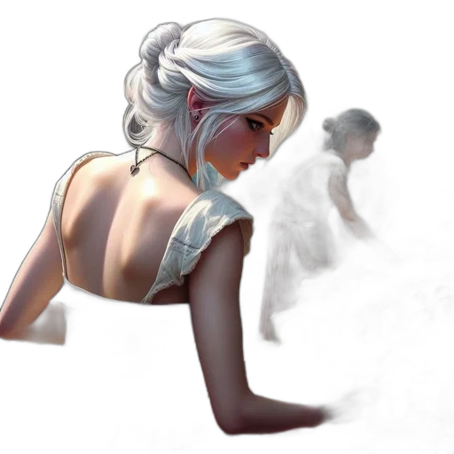 dress, mask, concept art, fantasy art transparent PNG cut-out