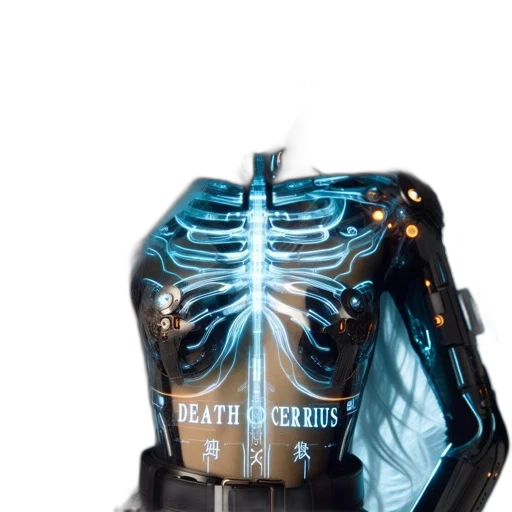 jacket, robot, mask, creature transparent PNG cut-out