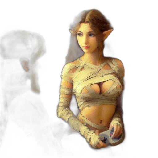 dress, jewelry, fantasy art, concept art transparent PNG cut-out