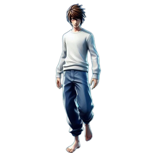 jacket, staff, concept art, 3d render transparent PNG cut-out