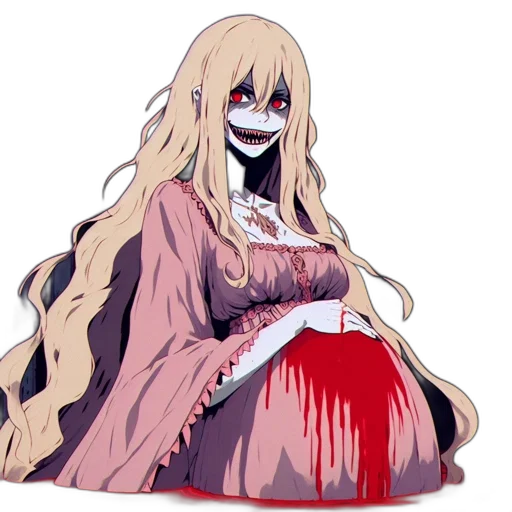 dress, creature, anime, pixel art transparent PNG cut-out