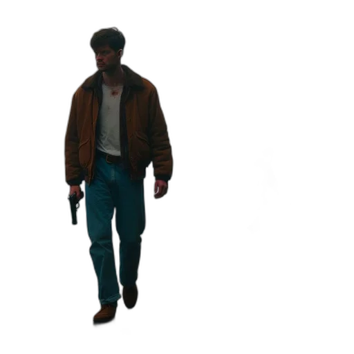 jacket, staff, weapon, concept art transparent PNG cut-out