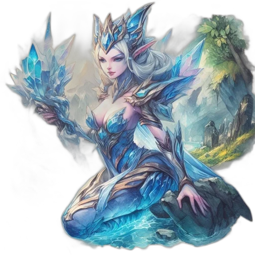 dragon, fantasy art, concept art, watercolor transparent PNG cut-out