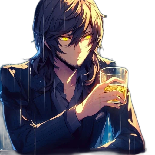 face, bottle, anime, pixel art transparent PNG cut-out