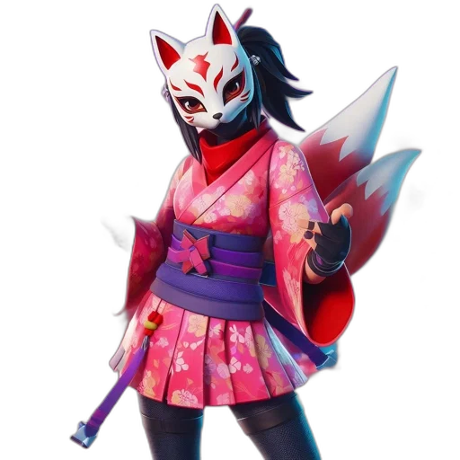 mask, weapon, staff, jacket transparent PNG cut-out
