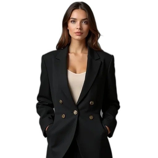 jacket, staff, dress, dark transparent PNG cut-out