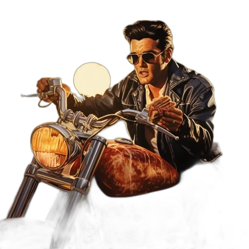 food, concept art, photorealistic, comic book art transparent PNG cut-out