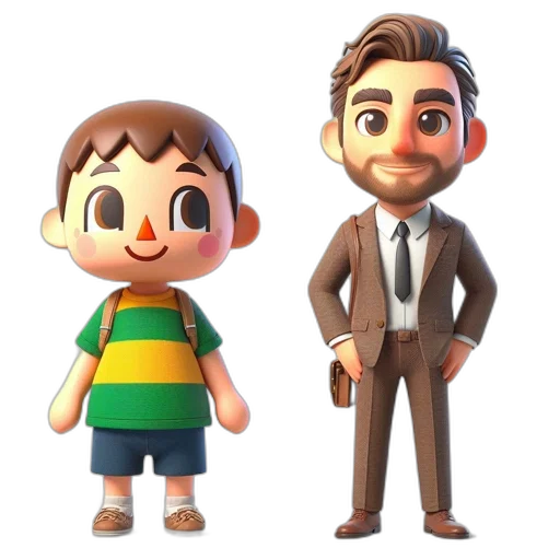 3d render, concept art, pixel art, cartoon transparent PNG cut-out