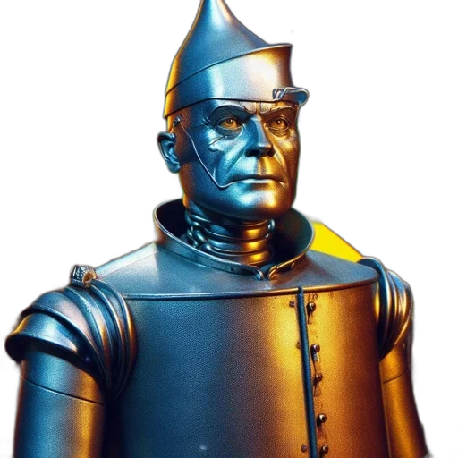 robot, staff, crown, sword transparent PNG cut-out