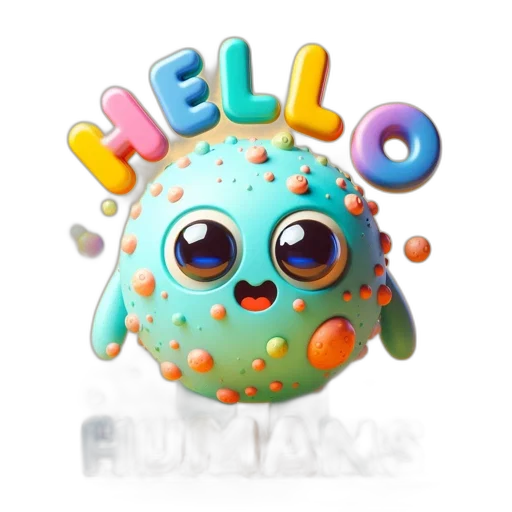 creature, robot, mask, 3d render transparent PNG cut-out